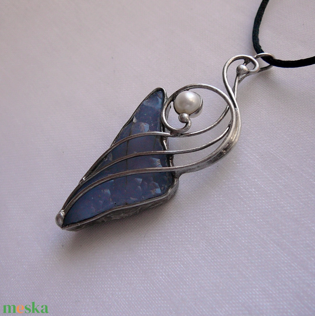 Kalcedon medál - ékszer - nyaklánc - medálos nyaklánc - Meska.hu