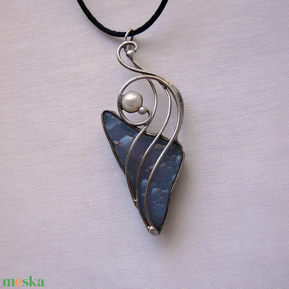 Kalcedon medál - ékszer - nyaklánc - medálos nyaklánc - Meska.hu