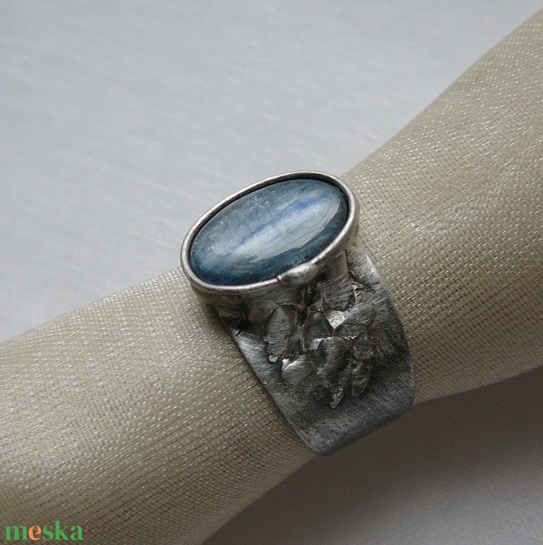 Kianit gyűrű - ékszer - gyűrű - szoliter gyűrű - Meska.hu