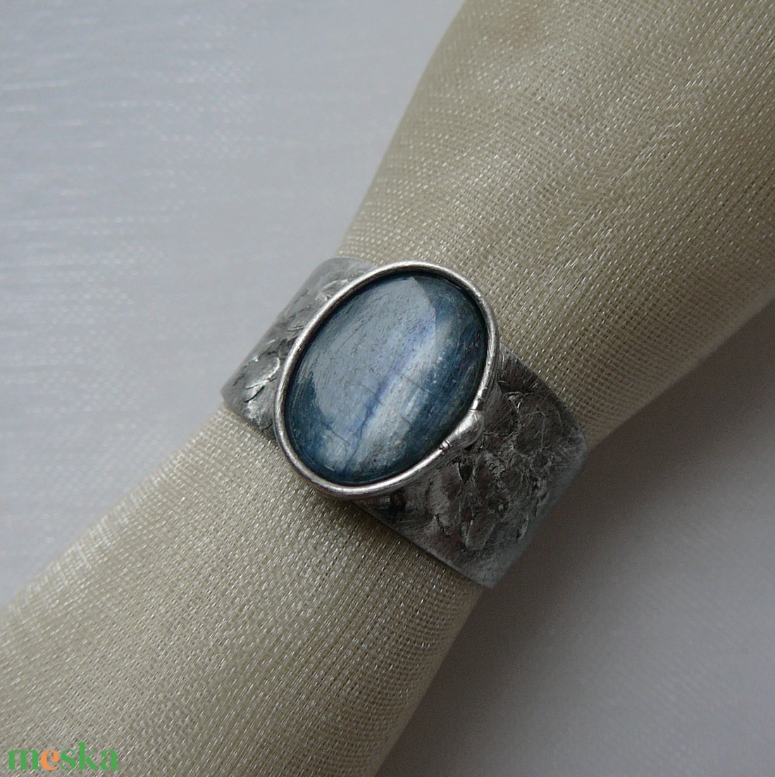Kianit gyűrű - ékszer - gyűrű - szoliter gyűrű - Meska.hu