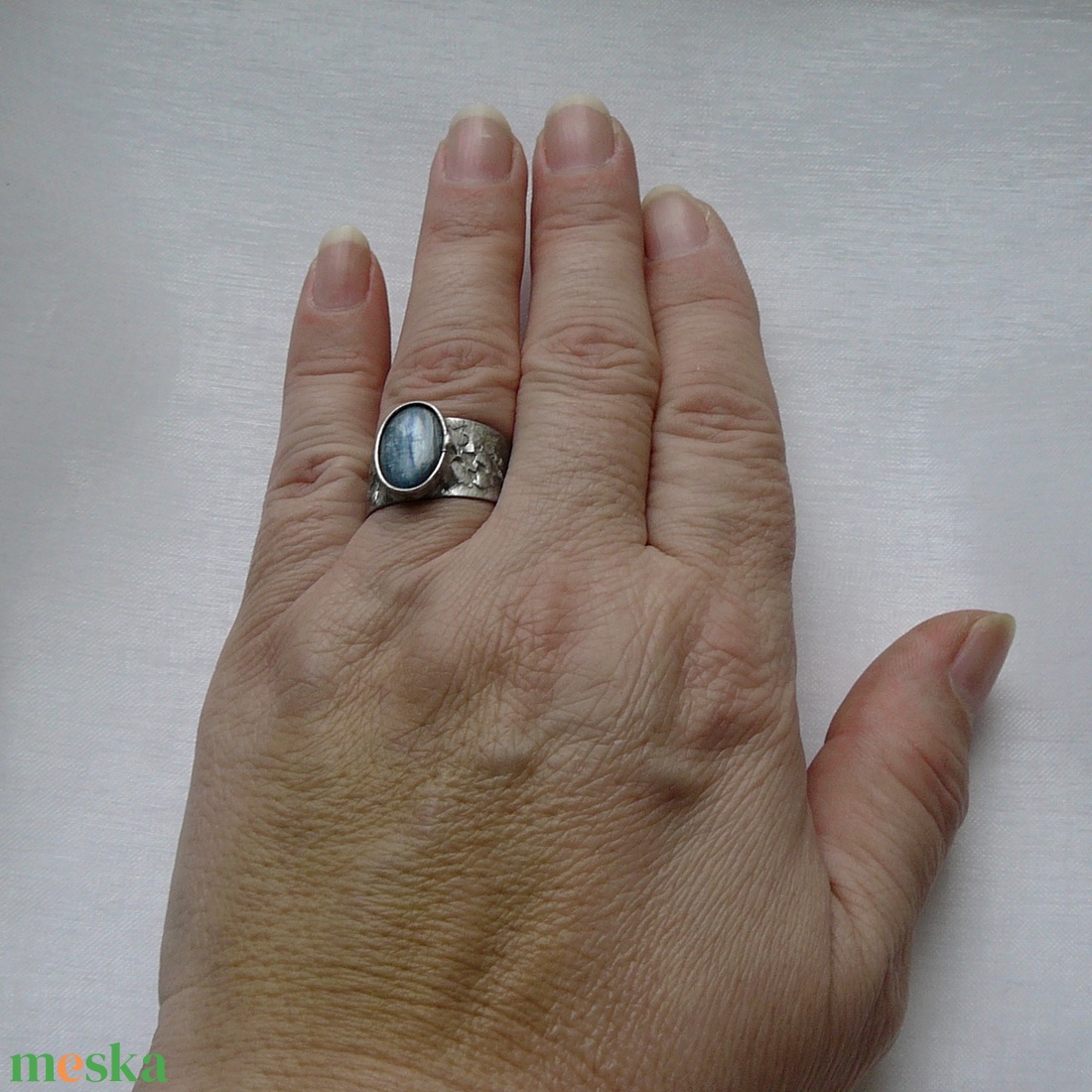 Kianit gyűrű - ékszer - gyűrű - szoliter gyűrű - Meska.hu