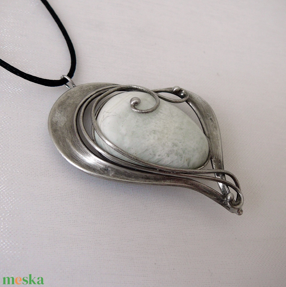 Hemimorfit szív medál - ékszer - nyaklánc - medál - Meska.hu