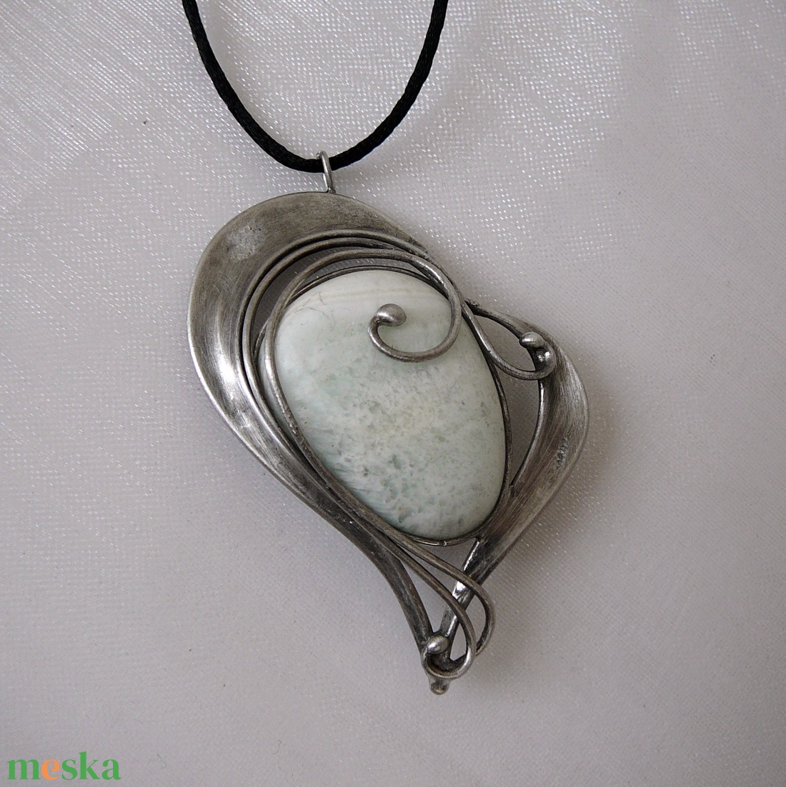Hemimorfit szív medál - ékszer - nyaklánc - medál - Meska.hu