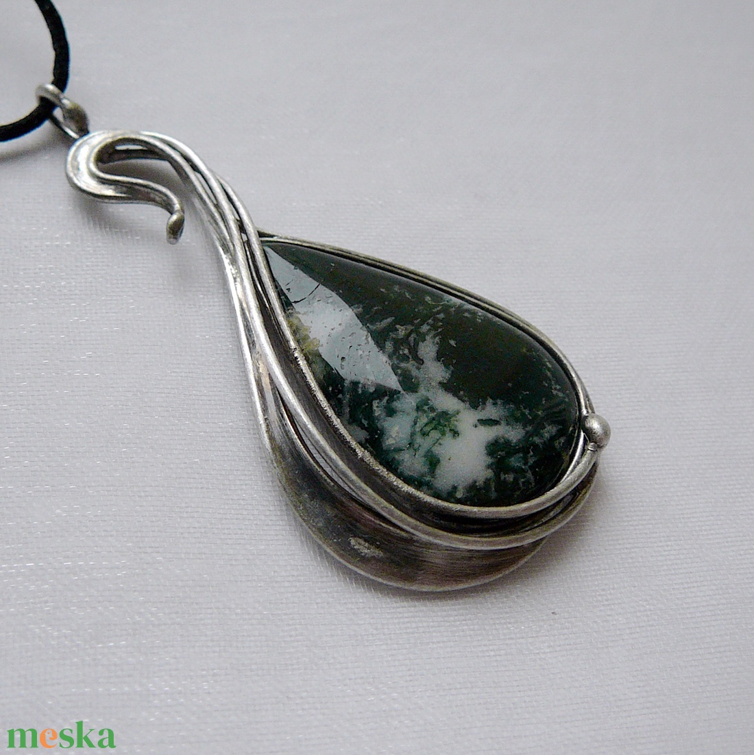Moha achát medál - ékszer - nyaklánc - medálos nyaklánc - Meska.hu