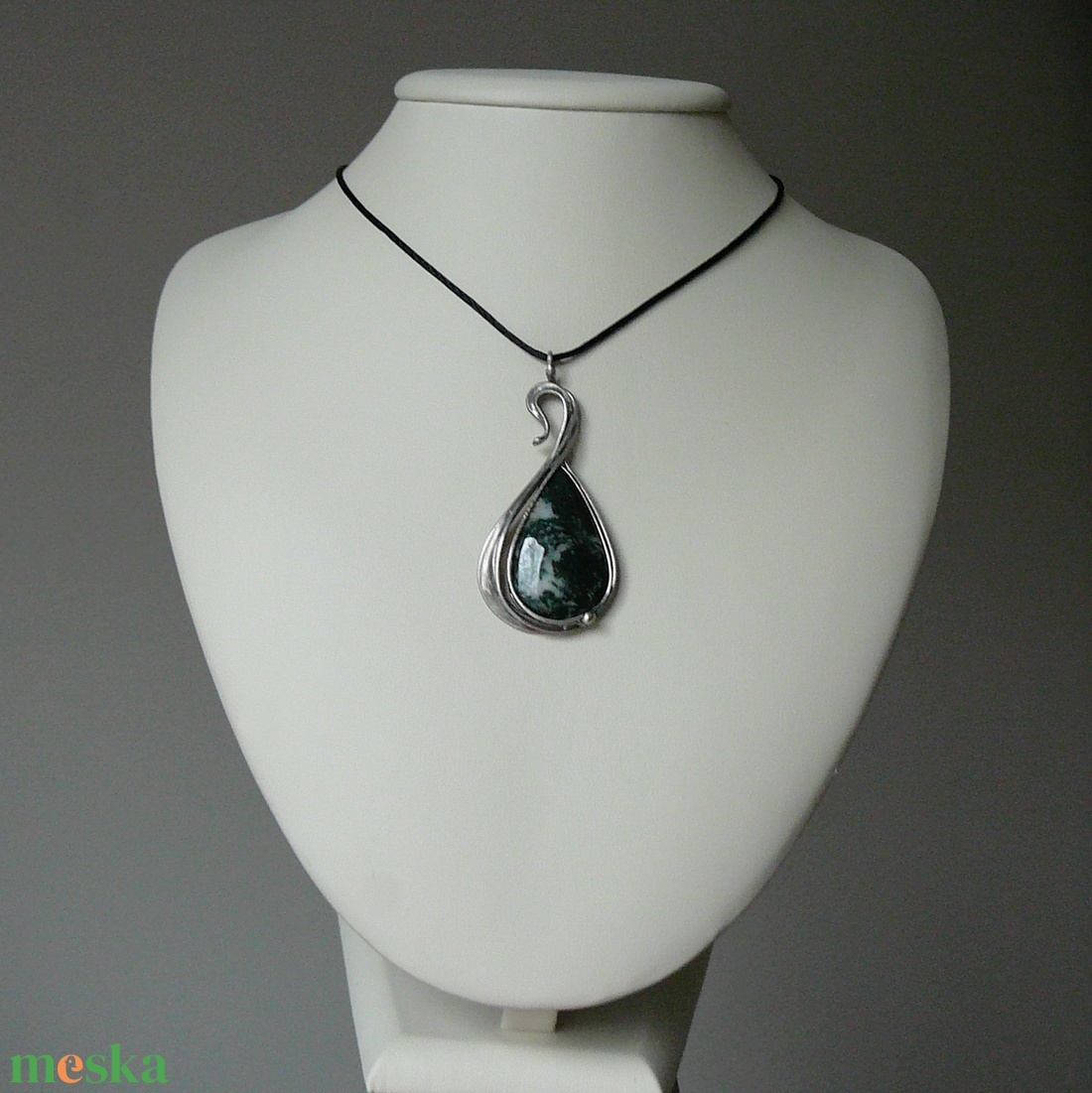 Moha achát medál - ékszer - nyaklánc - medálos nyaklánc - Meska.hu