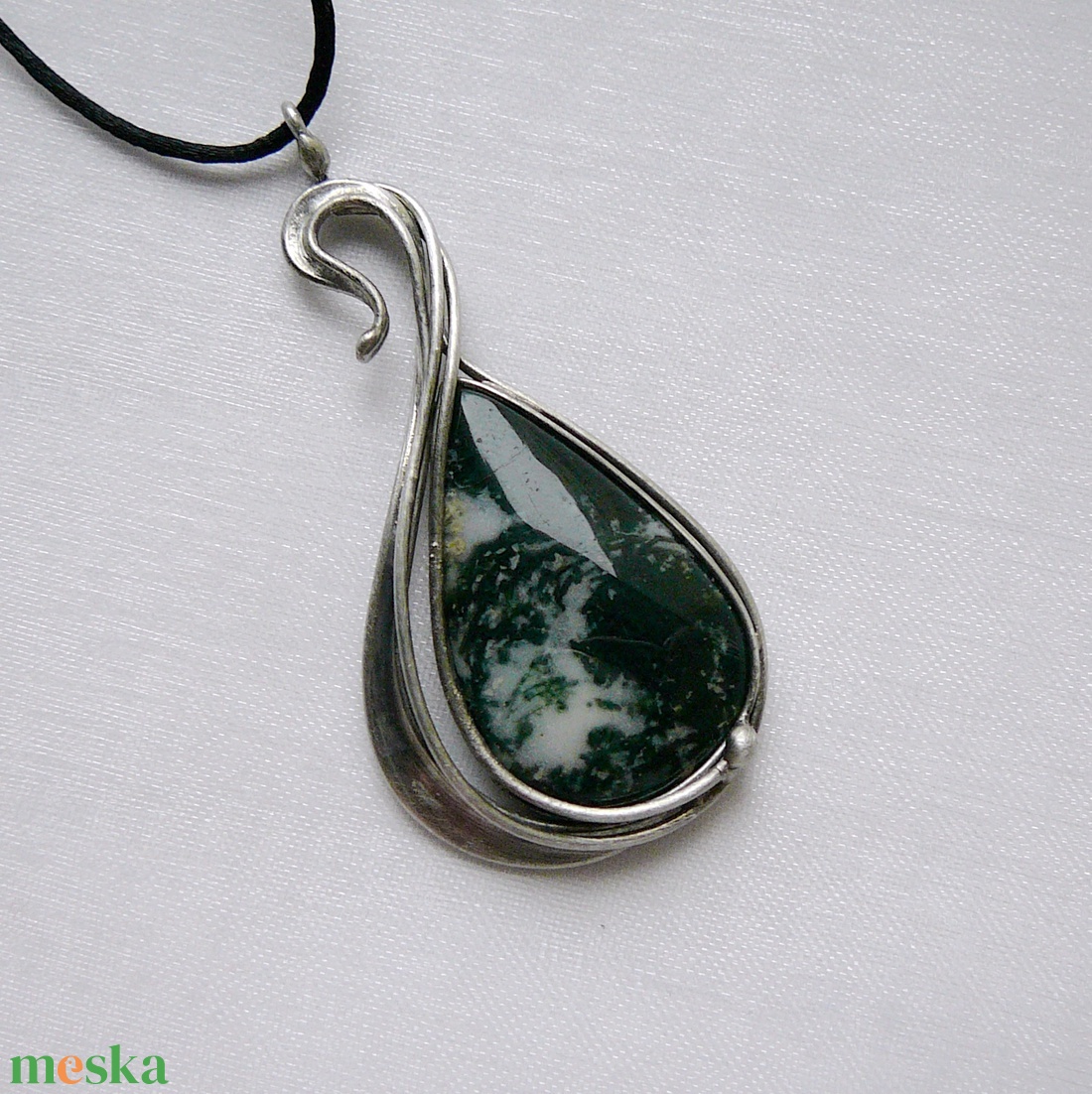 Moha achát medál - ékszer - nyaklánc - medálos nyaklánc - Meska.hu