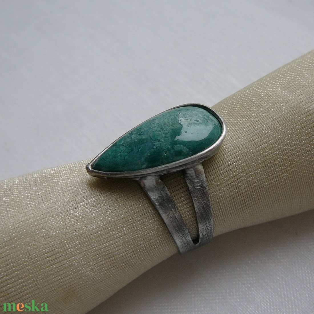 Moha achát gyűrű - ékszer - gyűrű - szoliter gyűrű - Meska.hu