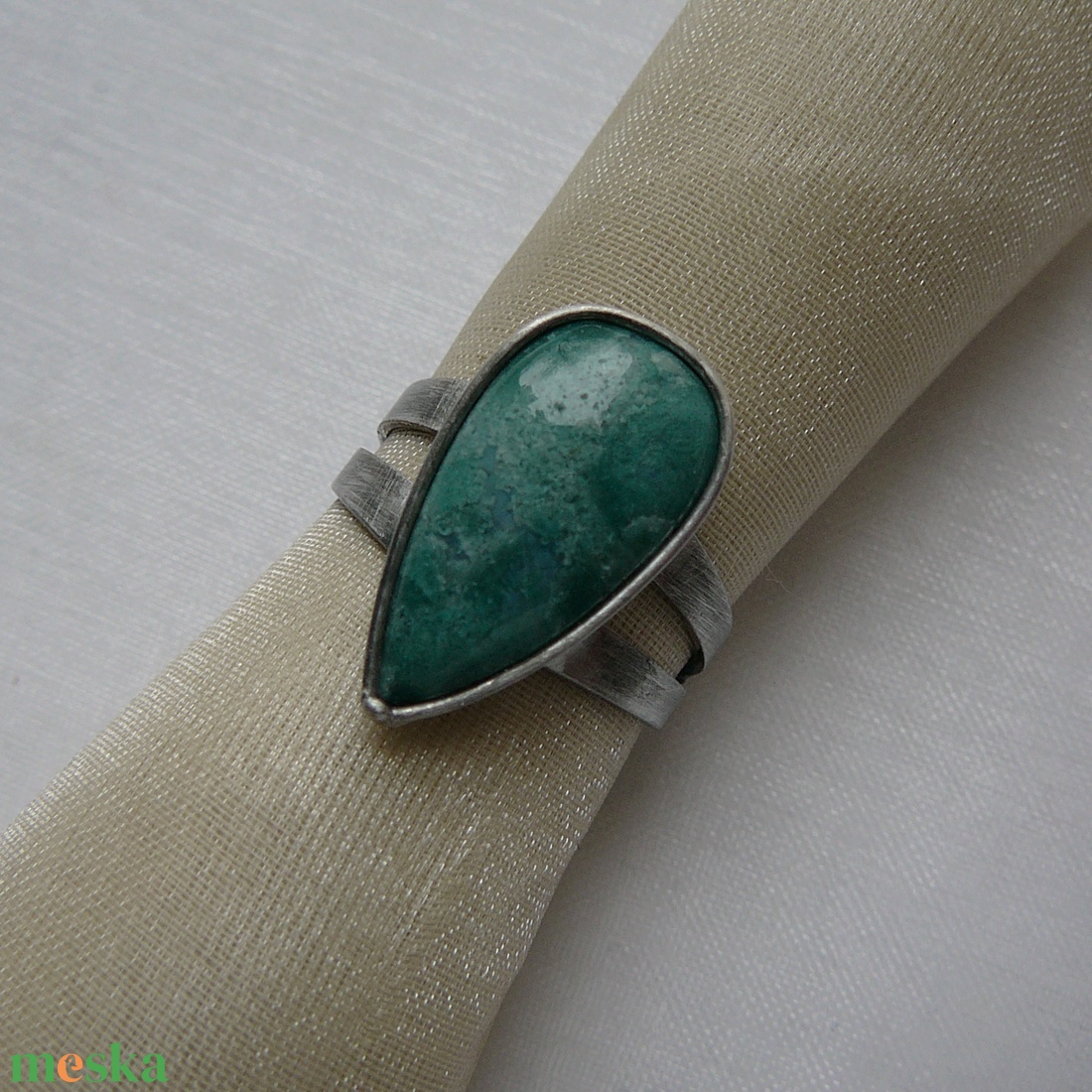 Moha achát gyűrű - ékszer - gyűrű - szoliter gyűrű - Meska.hu