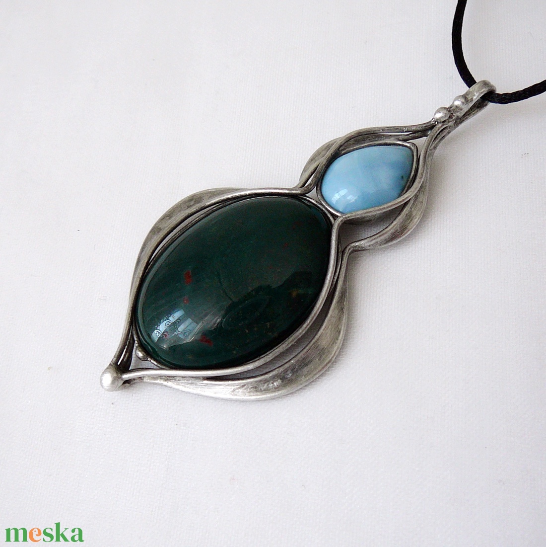 Heliotróp medál - ékszer - nyaklánc - medálos nyaklánc - Meska.hu