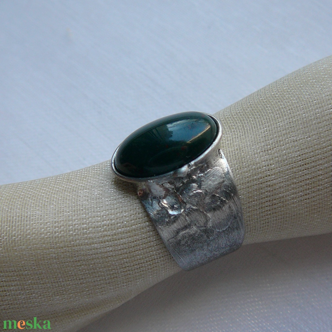 Heliotróp gyűrű - ékszer - gyűrű - szoliter gyűrű - Meska.hu