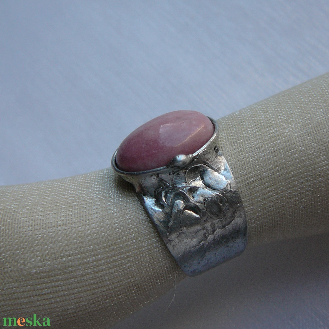 Rodonit gyűrű - ékszer - gyűrű - szoliter gyűrű - Meska.hu
