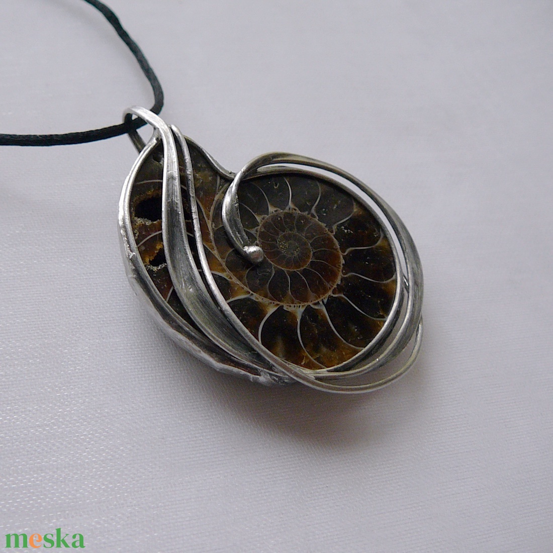 Ammonitesz medál - ékszer - nyaklánc - medálos nyaklánc - Meska.hu