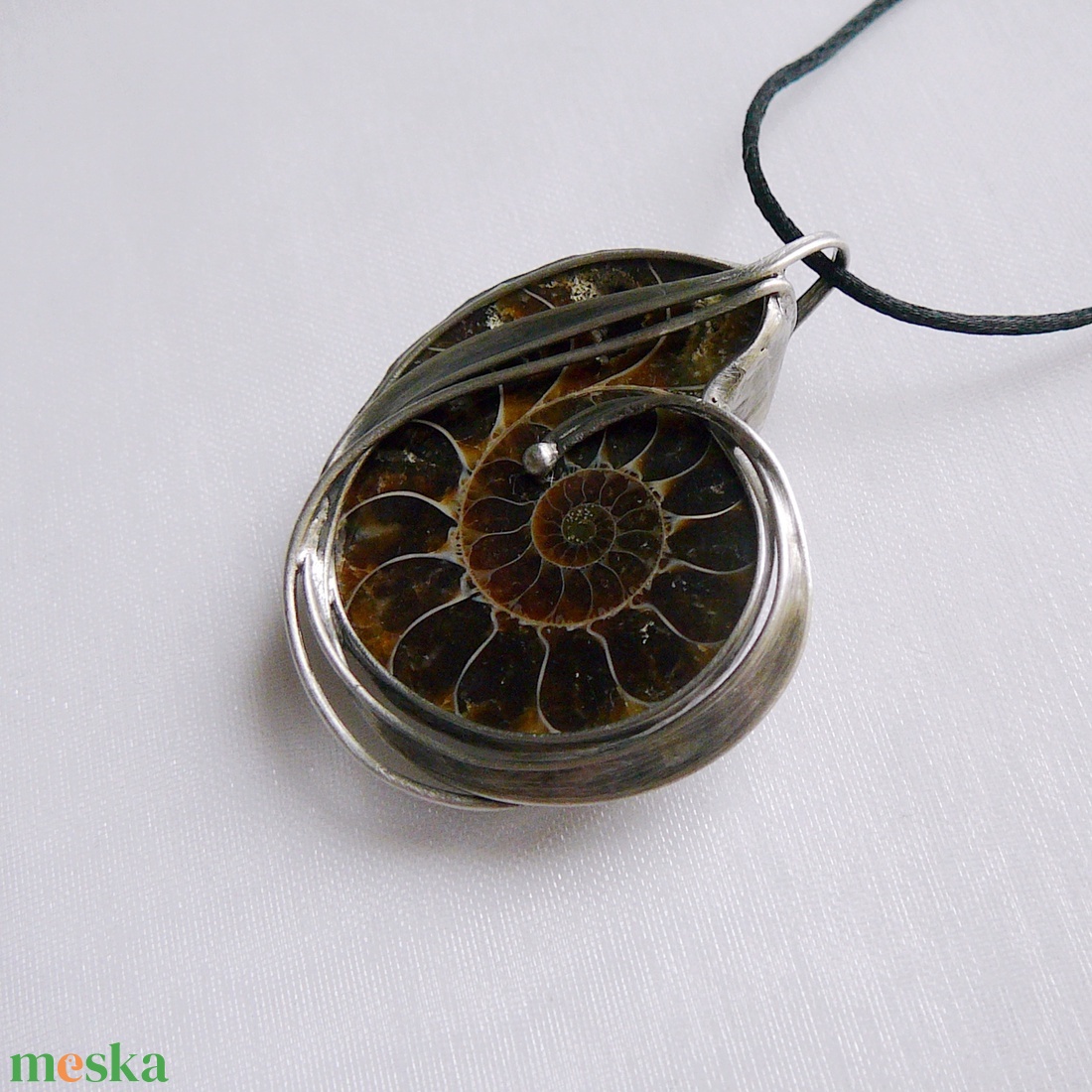 Ammonitesz medál - ékszer - nyaklánc - medálos nyaklánc - Meska.hu