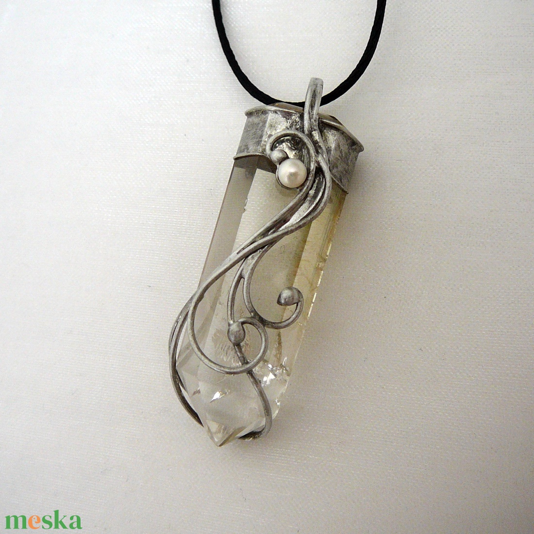 Citrin medál - ékszer - nyaklánc - medálos nyaklánc - Meska.hu