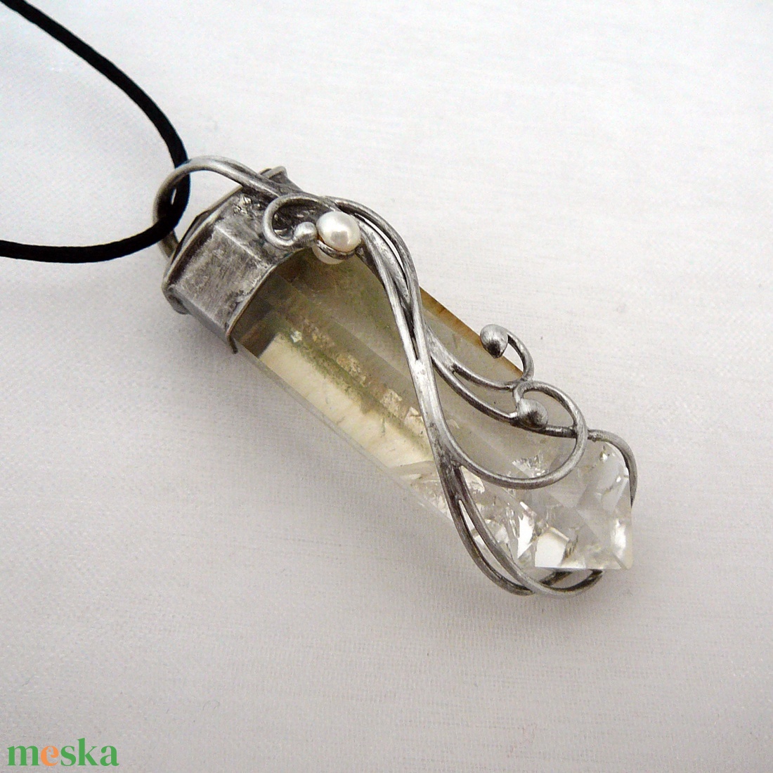 Citrin medál - ékszer - nyaklánc - medálos nyaklánc - Meska.hu