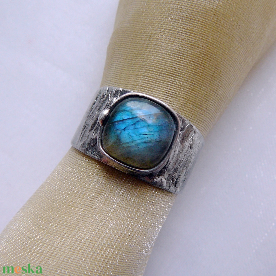Labradorit gyűrű - ékszer - gyűrű - szoliter gyűrű - Meska.hu