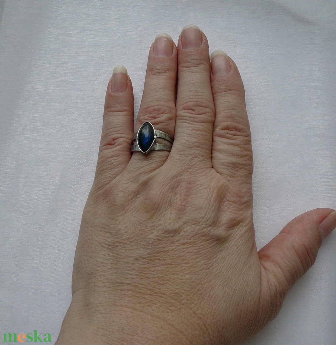 Labradorit gyűrű - ékszer - gyűrű - szoliter gyűrű - Meska.hu