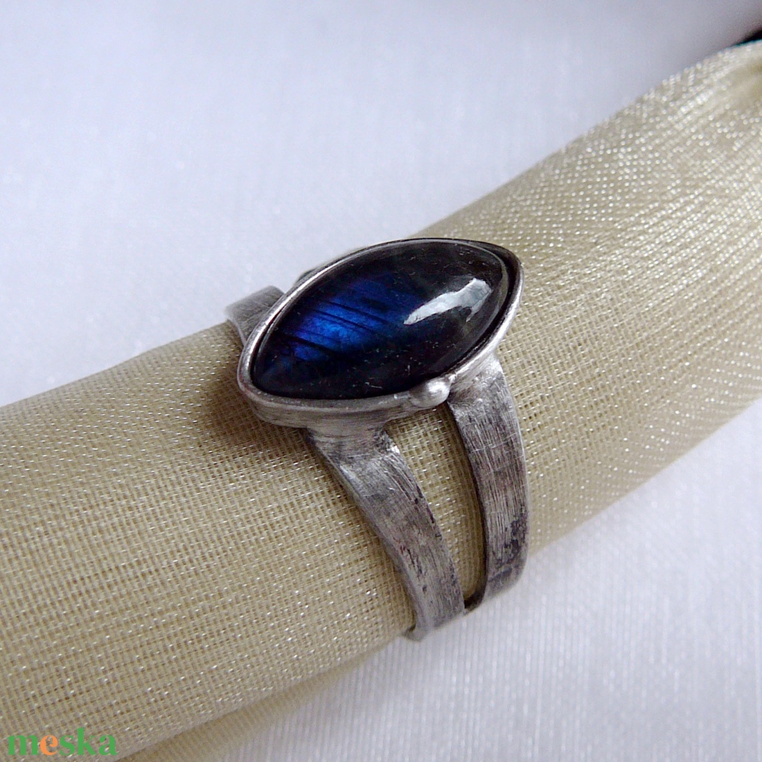 Labradorit gyűrű - ékszer - gyűrű - szoliter gyűrű - Meska.hu