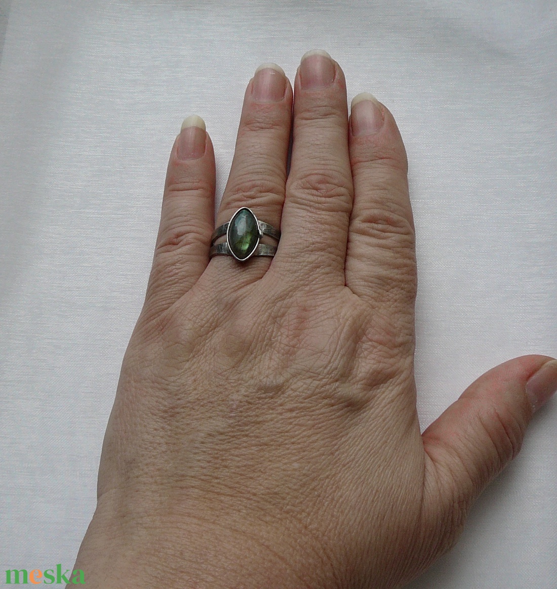 Labradorit gyűrű - ékszer - gyűrű - szoliter gyűrű - Meska.hu