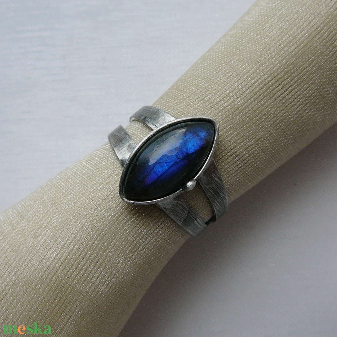 Labradorit gyűrű - ékszer - gyűrű - szoliter gyűrű - Meska.hu