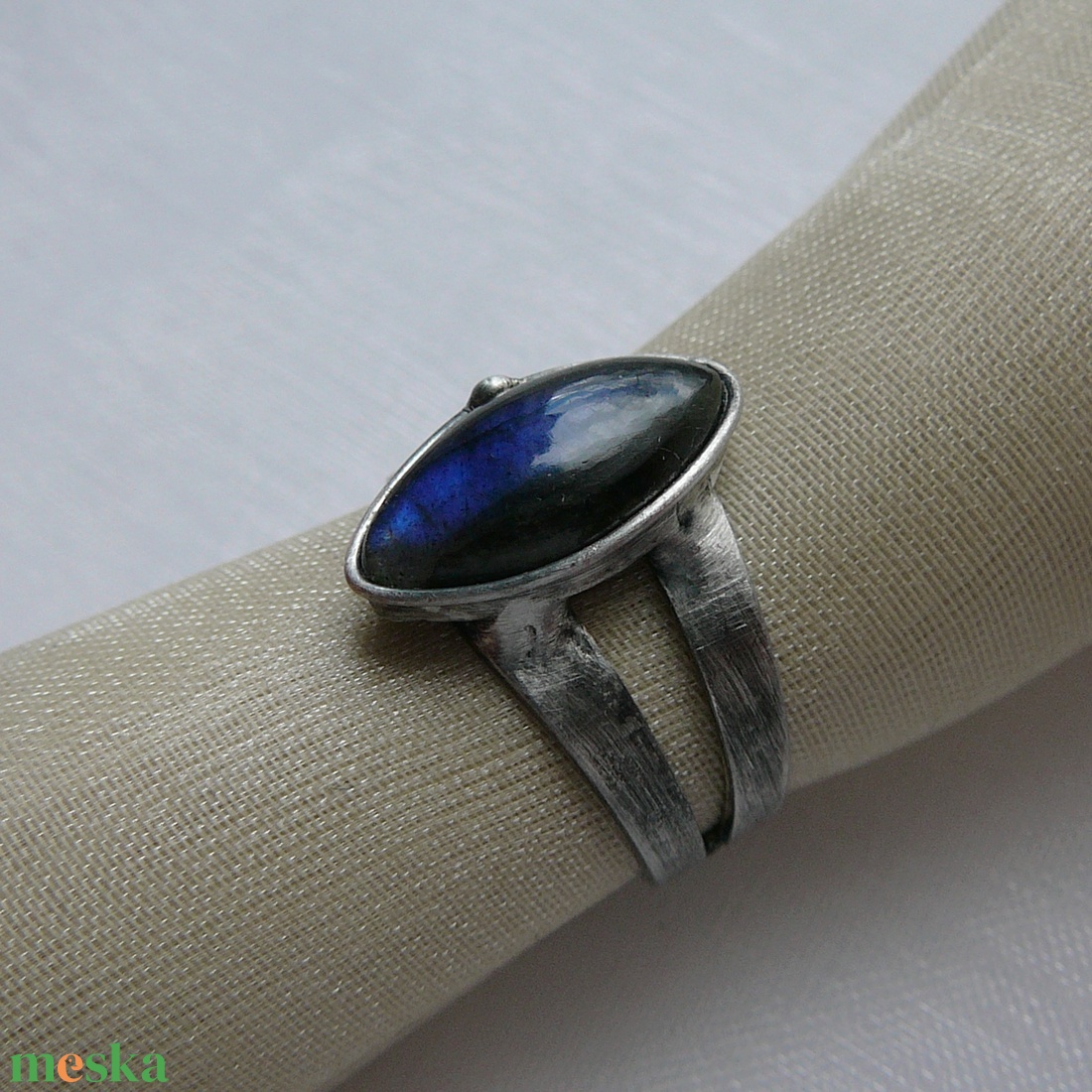 Labradorit gyűrű - ékszer - gyűrű - szoliter gyűrű - Meska.hu