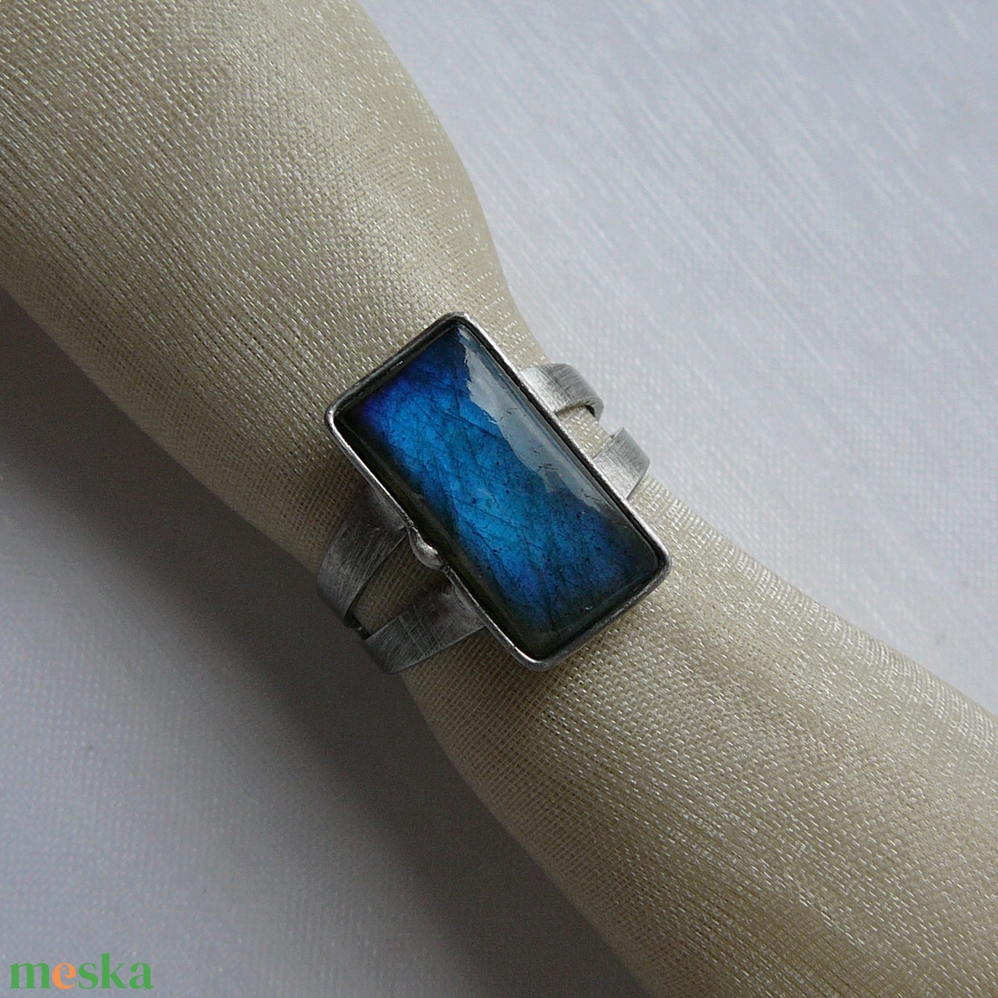 Labradorit gyűrű - ékszer - gyűrű - szoliter gyűrű - Meska.hu