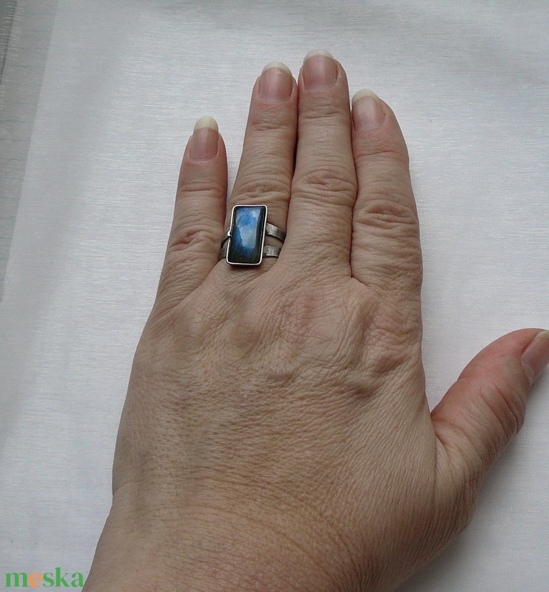 Labradorit gyűrű - ékszer - gyűrű - szoliter gyűrű - Meska.hu