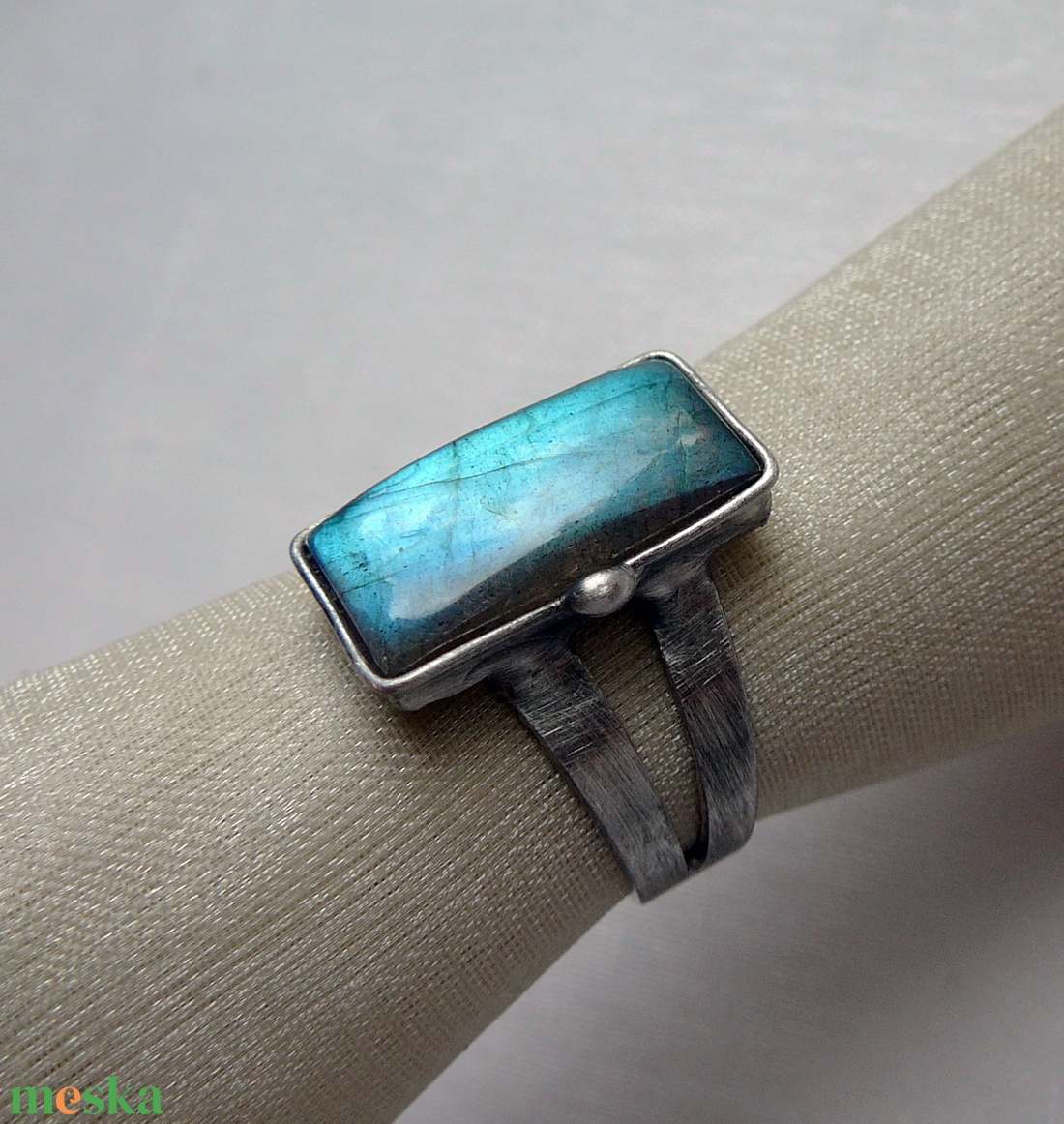 Labradorit gyűrű - ékszer - gyűrű - szoliter gyűrű - Meska.hu