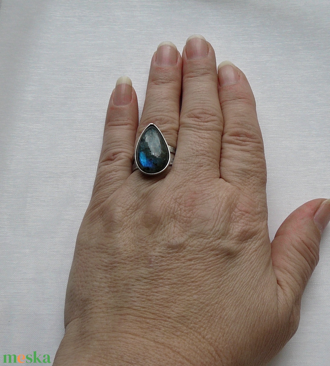 Labradorit gyűrű - ékszer - gyűrű - szoliter gyűrű - Meska.hu