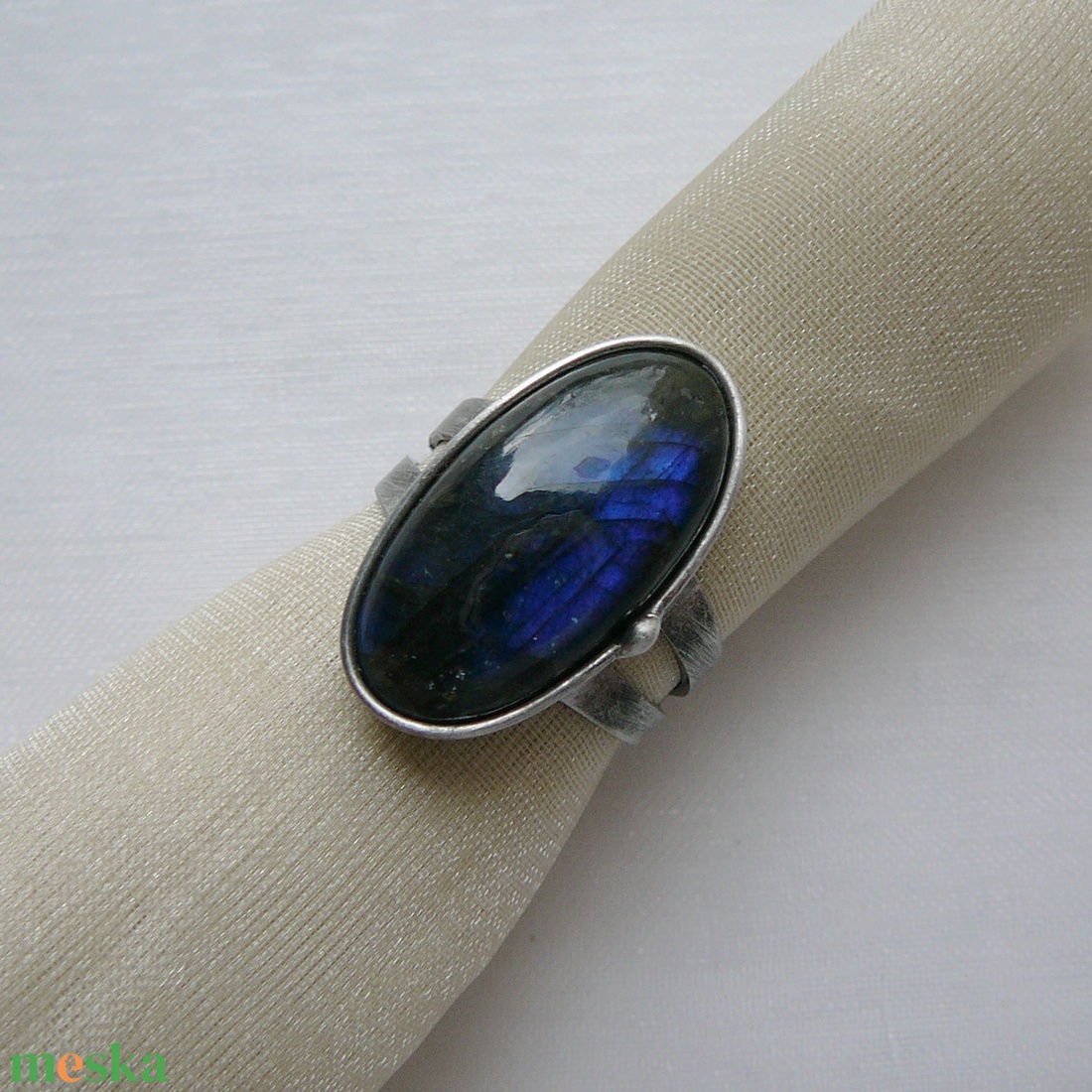 Labradorit gyűrű - ékszer - gyűrű - szoliter gyűrű - Meska.hu