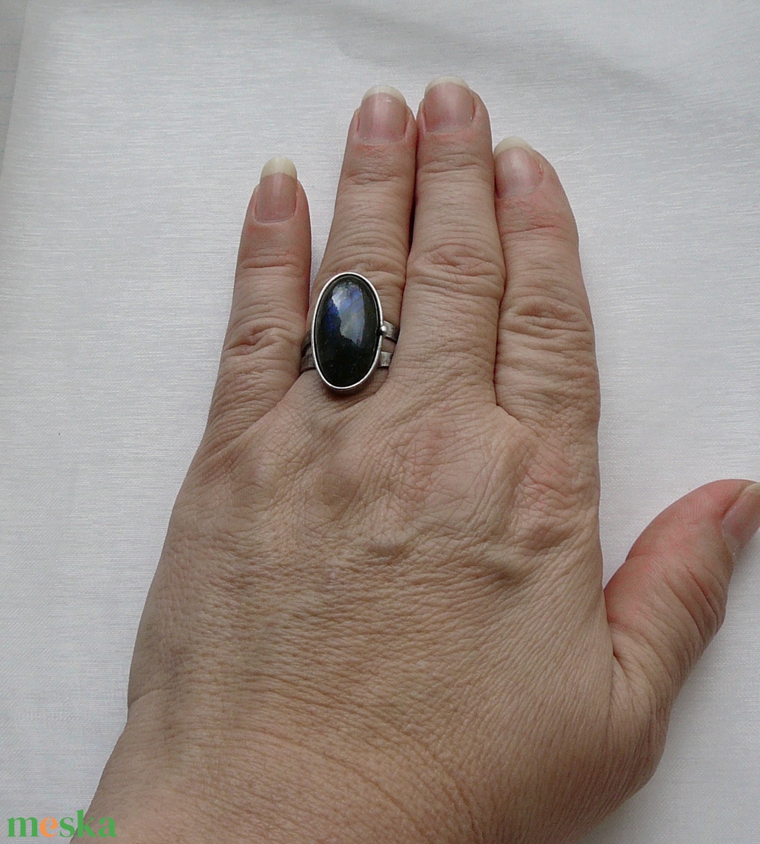 Labradorit gyűrű - ékszer - gyűrű - szoliter gyűrű - Meska.hu