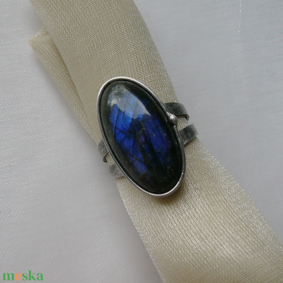 Labradorit gyűrű - ékszer - gyűrű - szoliter gyűrű - Meska.hu