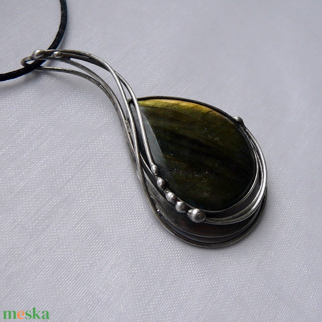 Labradorit medál - ékszer - nyaklánc - medál - Meska.hu