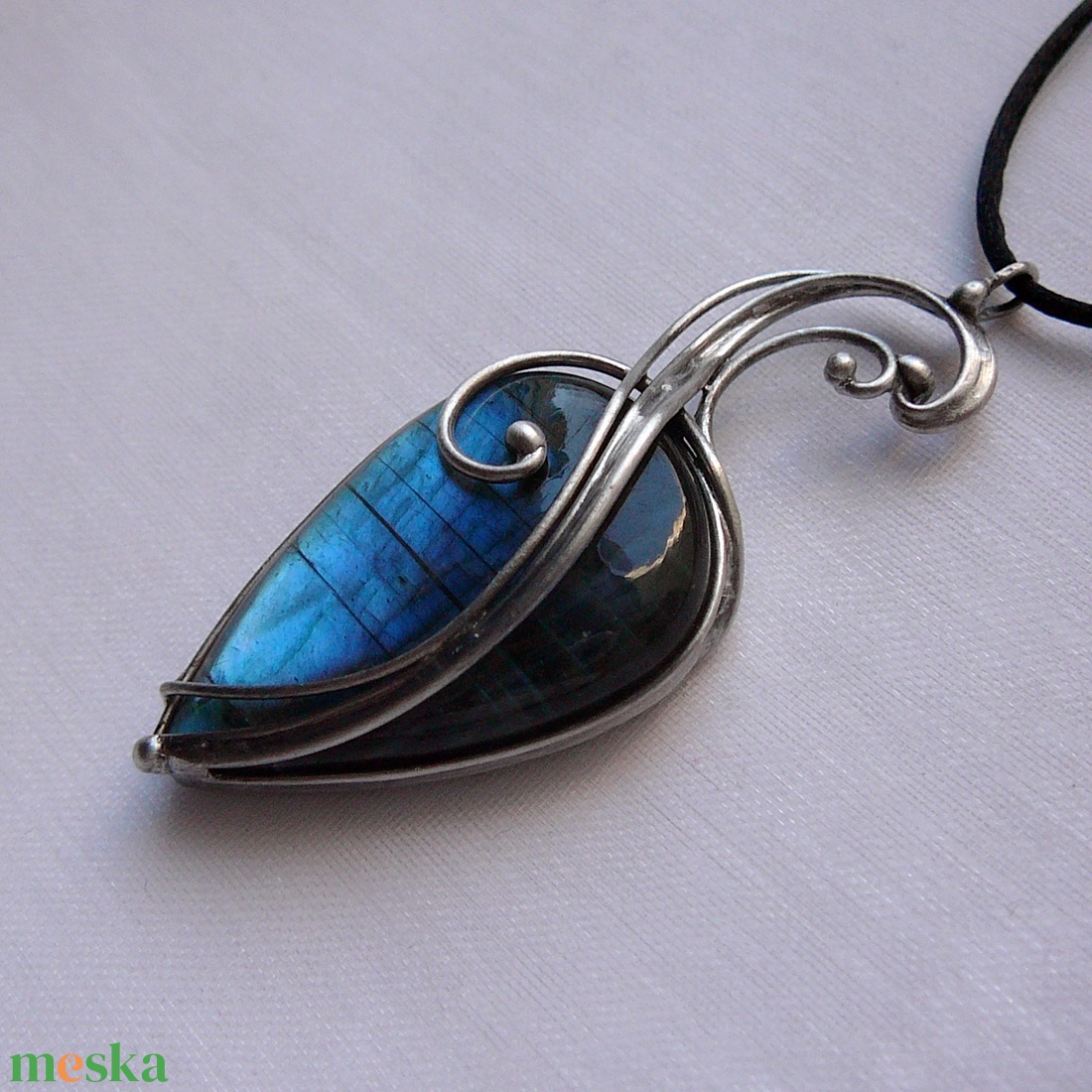 Labradorit medál - ékszer - nyaklánc - medál - Meska.hu