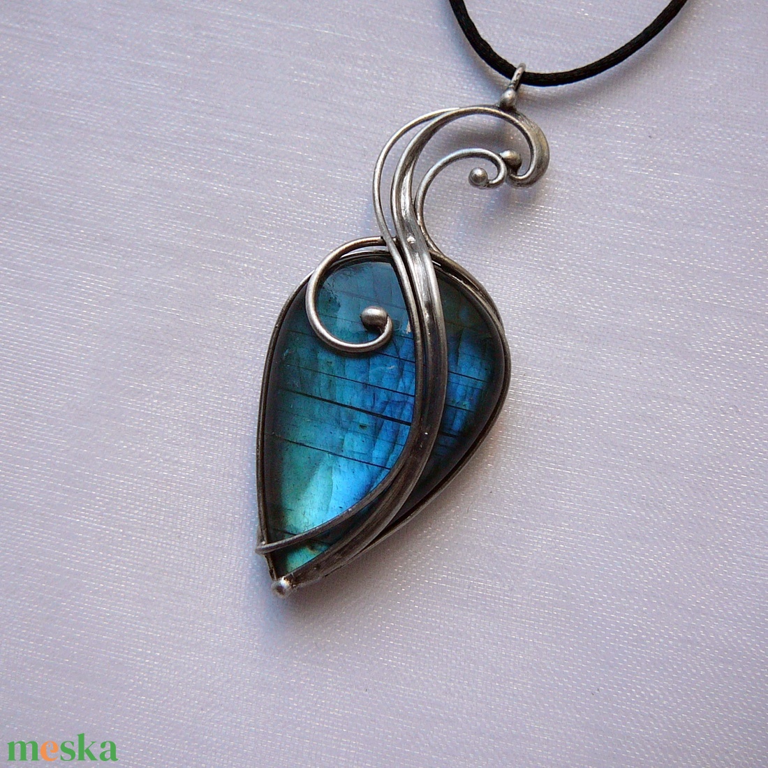 Labradorit medál - ékszer - nyaklánc - medál - Meska.hu
