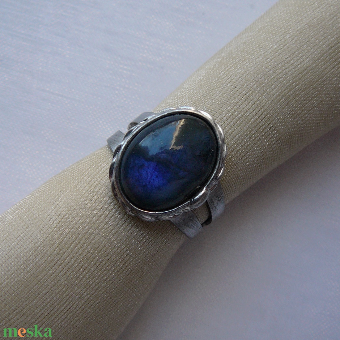 Labradorit gyűrű - ékszer - gyűrű - szoliter gyűrű - Meska.hu