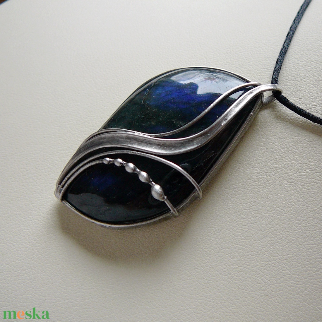 Labradorit medál - ékszer - nyaklánc - medál - Meska.hu