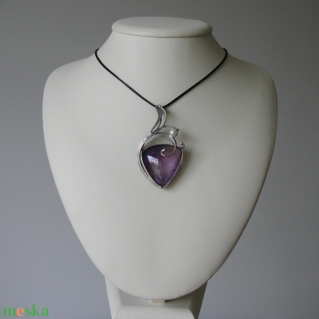 Ametrin medál - ékszer - nyaklánc - medálos nyaklánc - Meska.hu