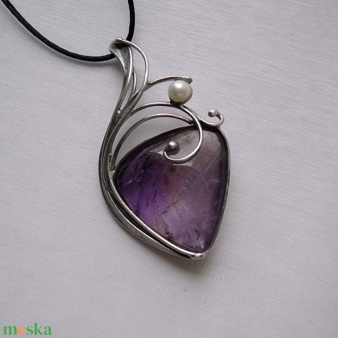 Ametrin medál - ékszer - nyaklánc - medálos nyaklánc - Meska.hu