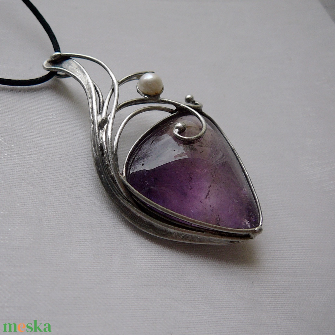 Ametrin medál - ékszer - nyaklánc - medálos nyaklánc - Meska.hu