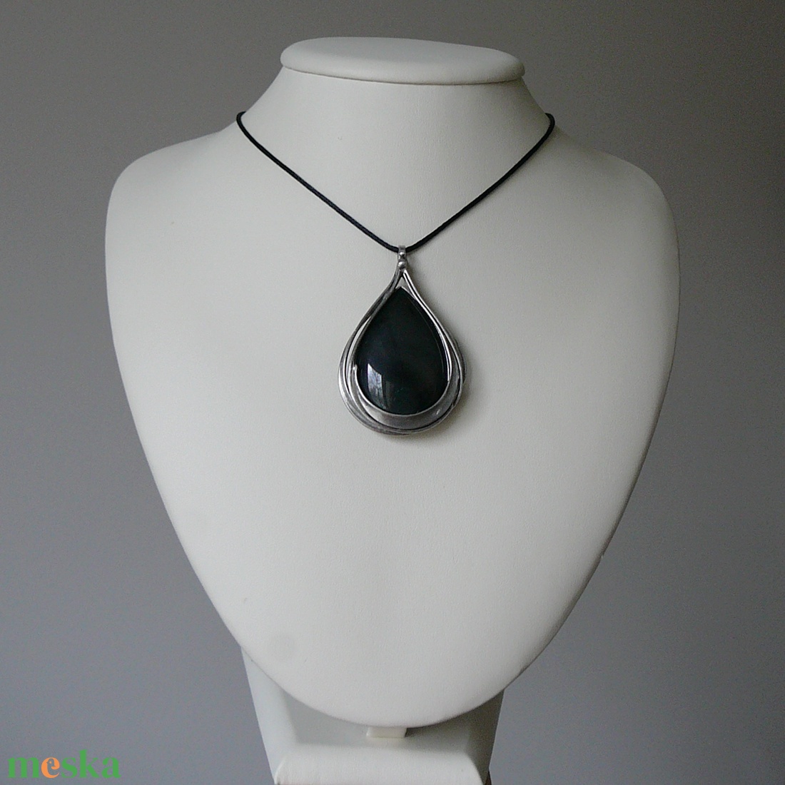 Szivárvány obszidián medál - ékszer - nyaklánc - medálos nyaklánc - Meska.hu