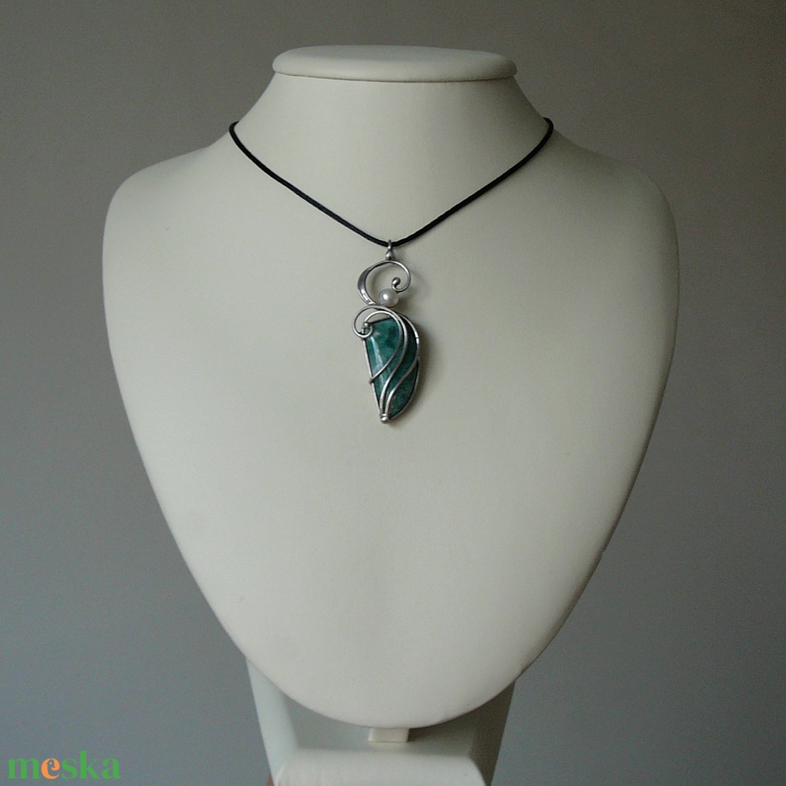 Moha achát medál - ékszer - nyaklánc - medálos nyaklánc - Meska.hu