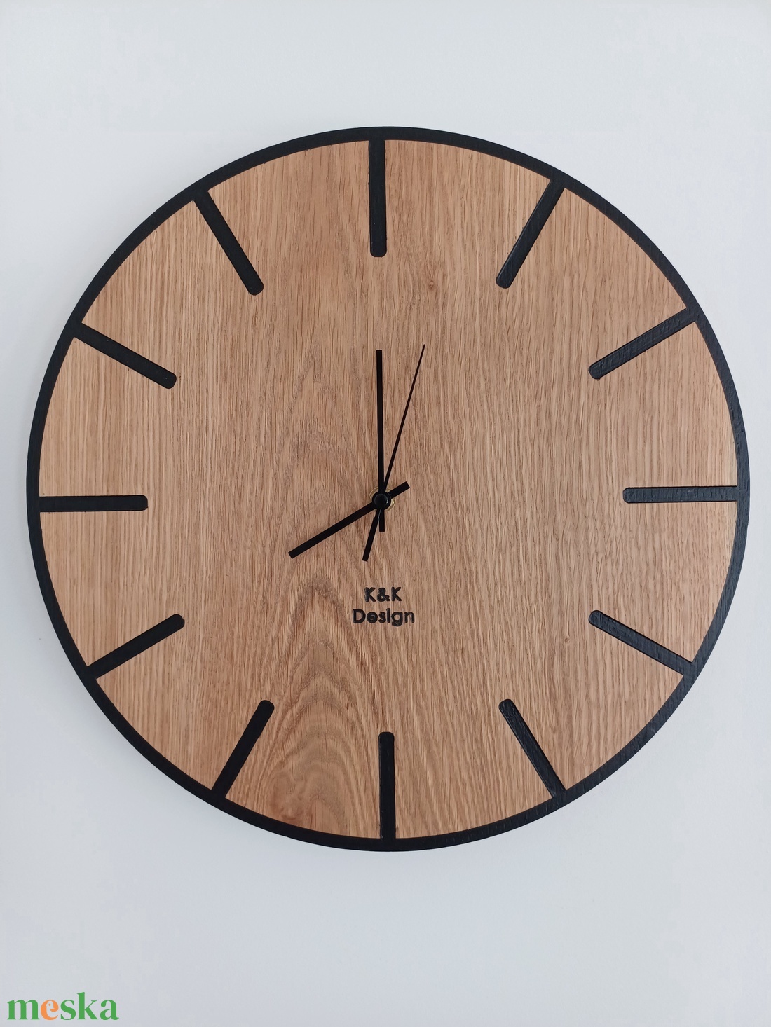 Falióra tömör tölgyfából - otthon & életmód - dekoráció - fali és függő dekoráció - falióra & óra - Meska.hu