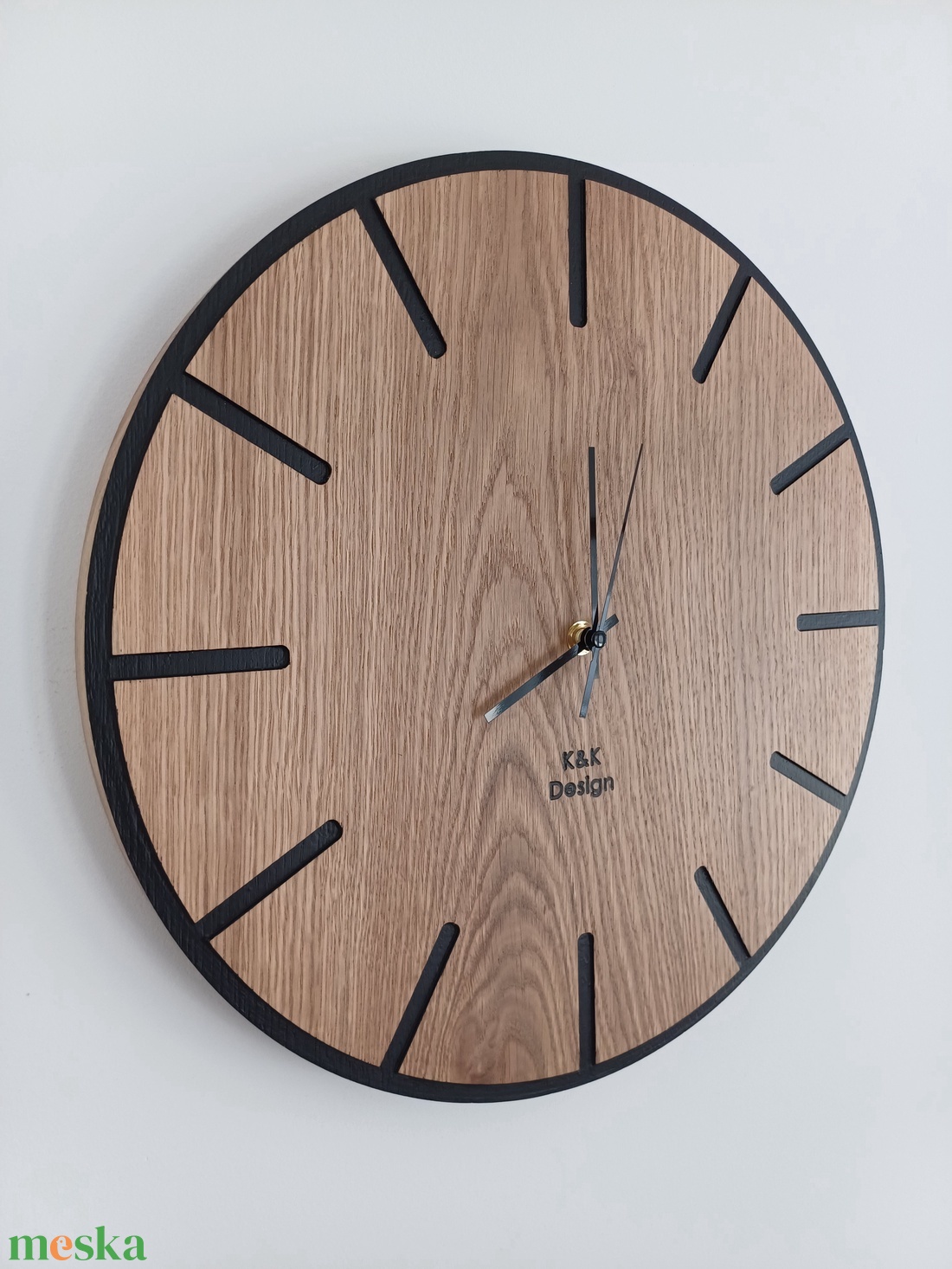 Falióra tömör tölgyfából - otthon & életmód - dekoráció - fali és függő dekoráció - falióra & óra - Meska.hu