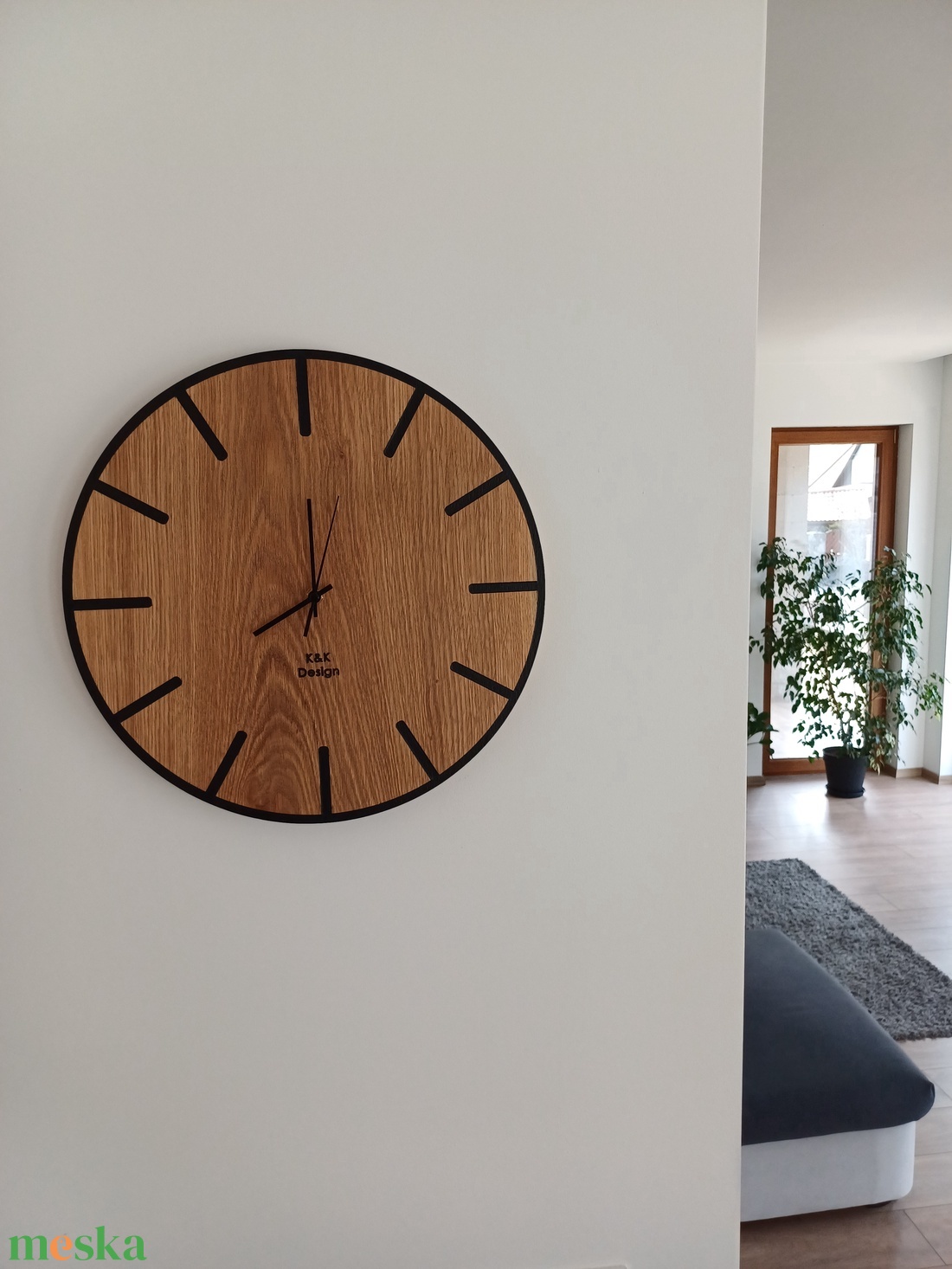 Falióra tömör tölgyfából - otthon & életmód - dekoráció - fali és függő dekoráció - falióra & óra - Meska.hu