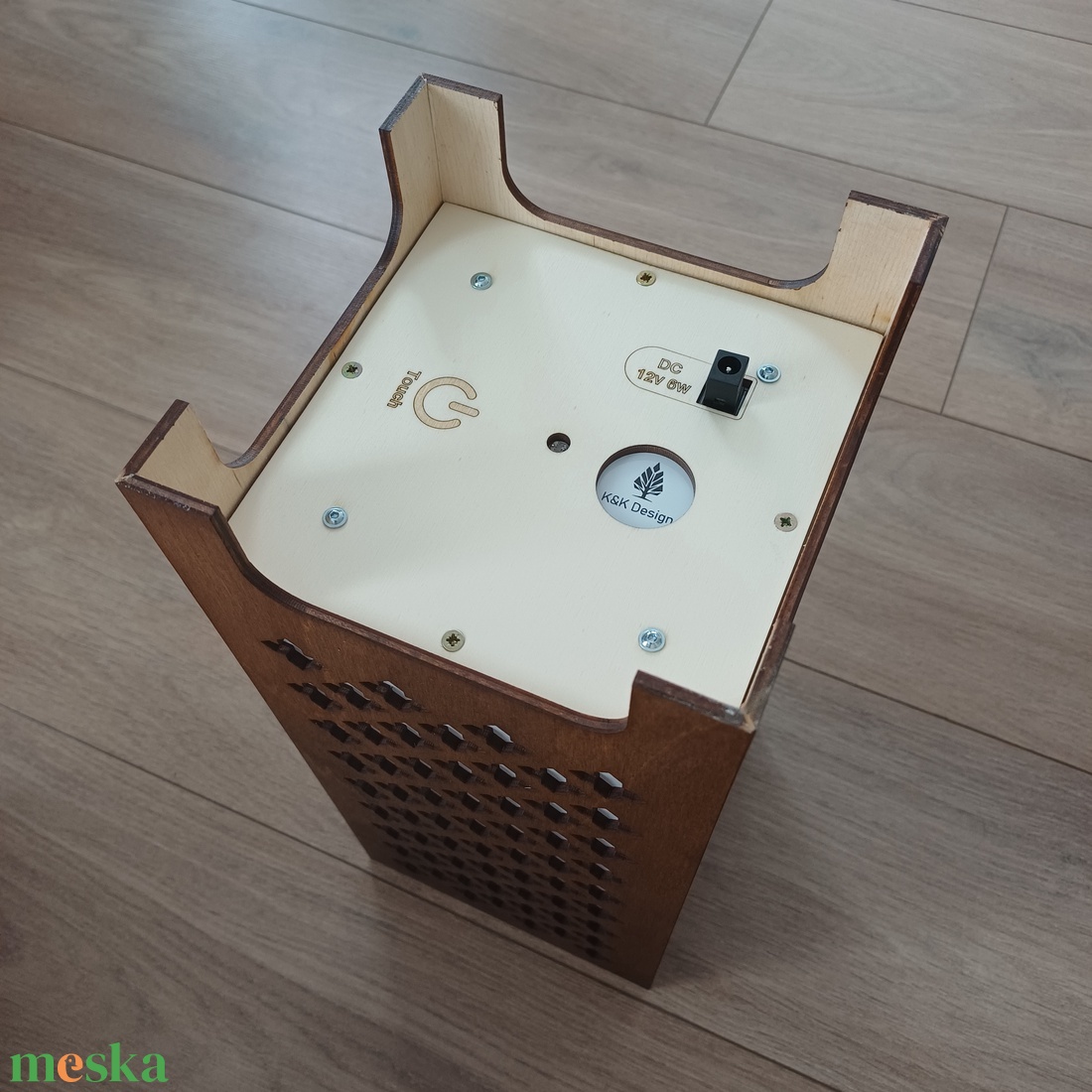 Fából készült éjjeli lámpa állítható fényerővel - otthon & életmód - lámpa - hangulatlámpa - Meska.hu