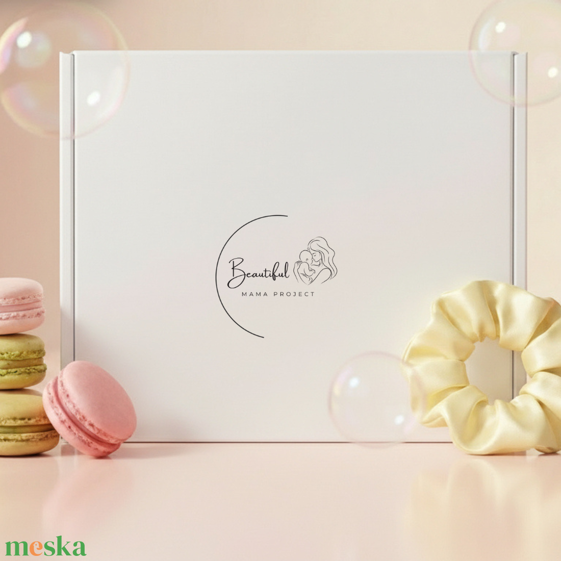Beautiful Mama Project- kozmetikai ajándékbox ANYÁKNAK - baba - mama - babalátogató ajándékcsomag - Meska.hu