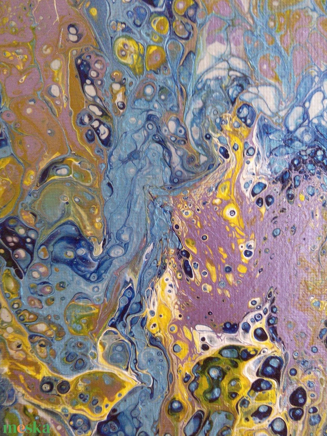 kék - művészet - festmény - akril - Meska.hu