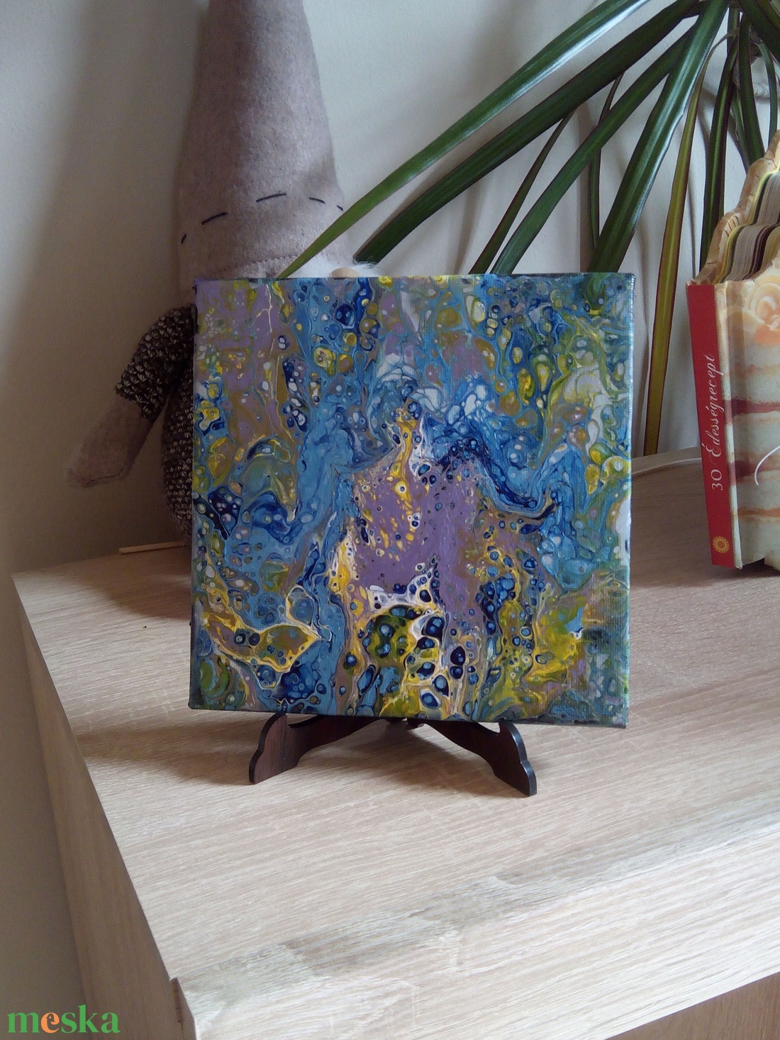 kék - művészet - festmény - akril - Meska.hu