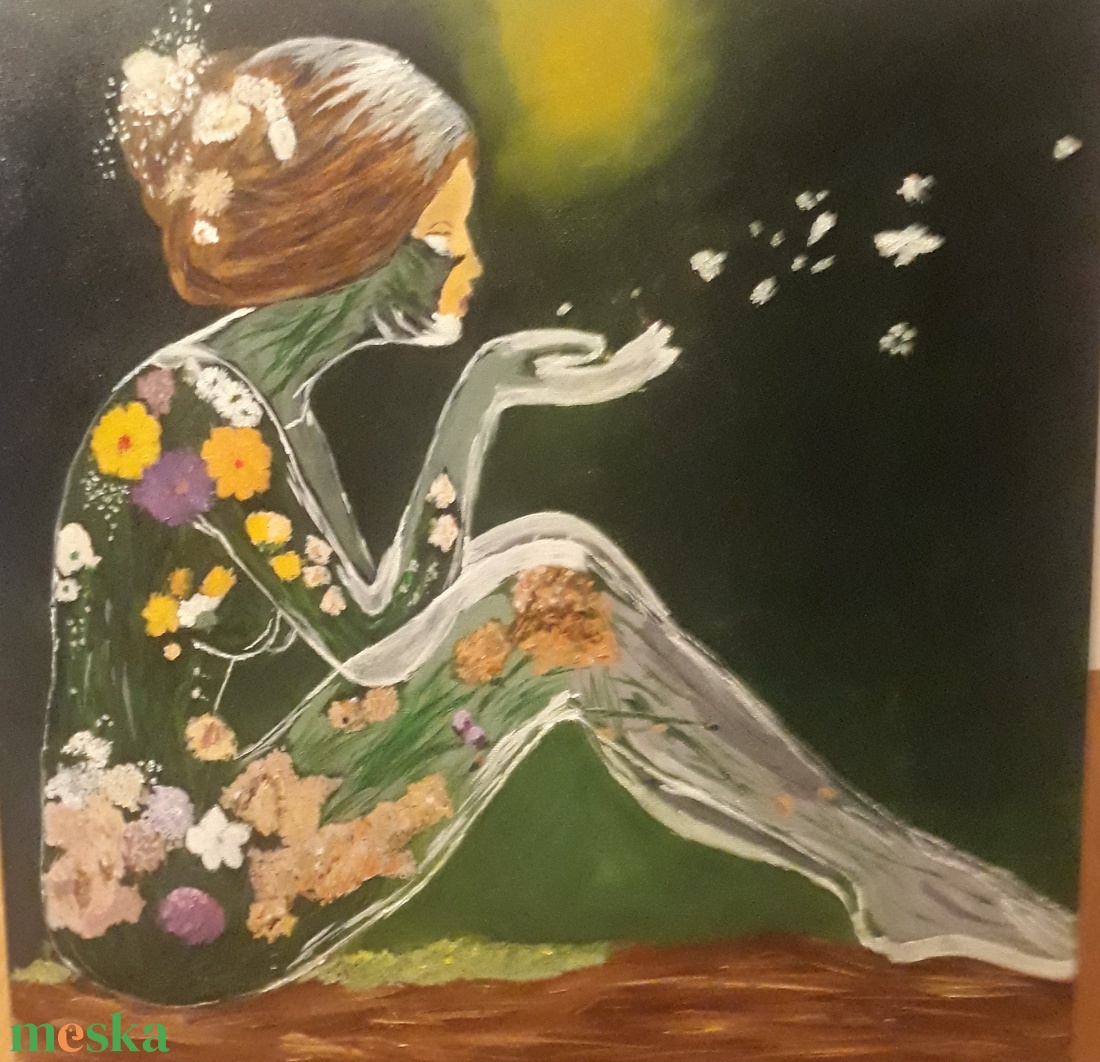 Üveglány - otthon & életmód - dekoráció - kép & falikép - vászonkép - Meska.hu